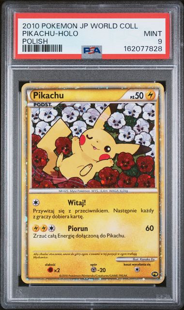 PSA 2010 POKEMON JAPANESE WORLD COLLECTION PIKACHU-HOLO POLISH 162077828