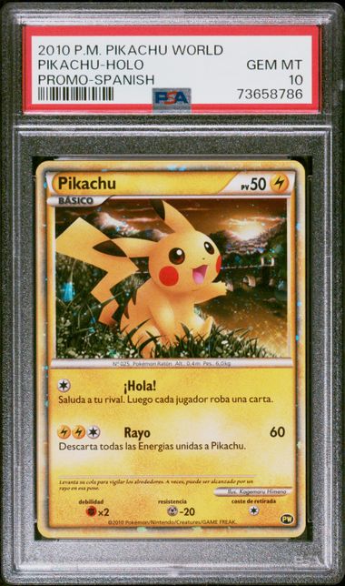 PSA 10 2010 PIKACHU WORLD PROMO SET (Set 039) 87891713