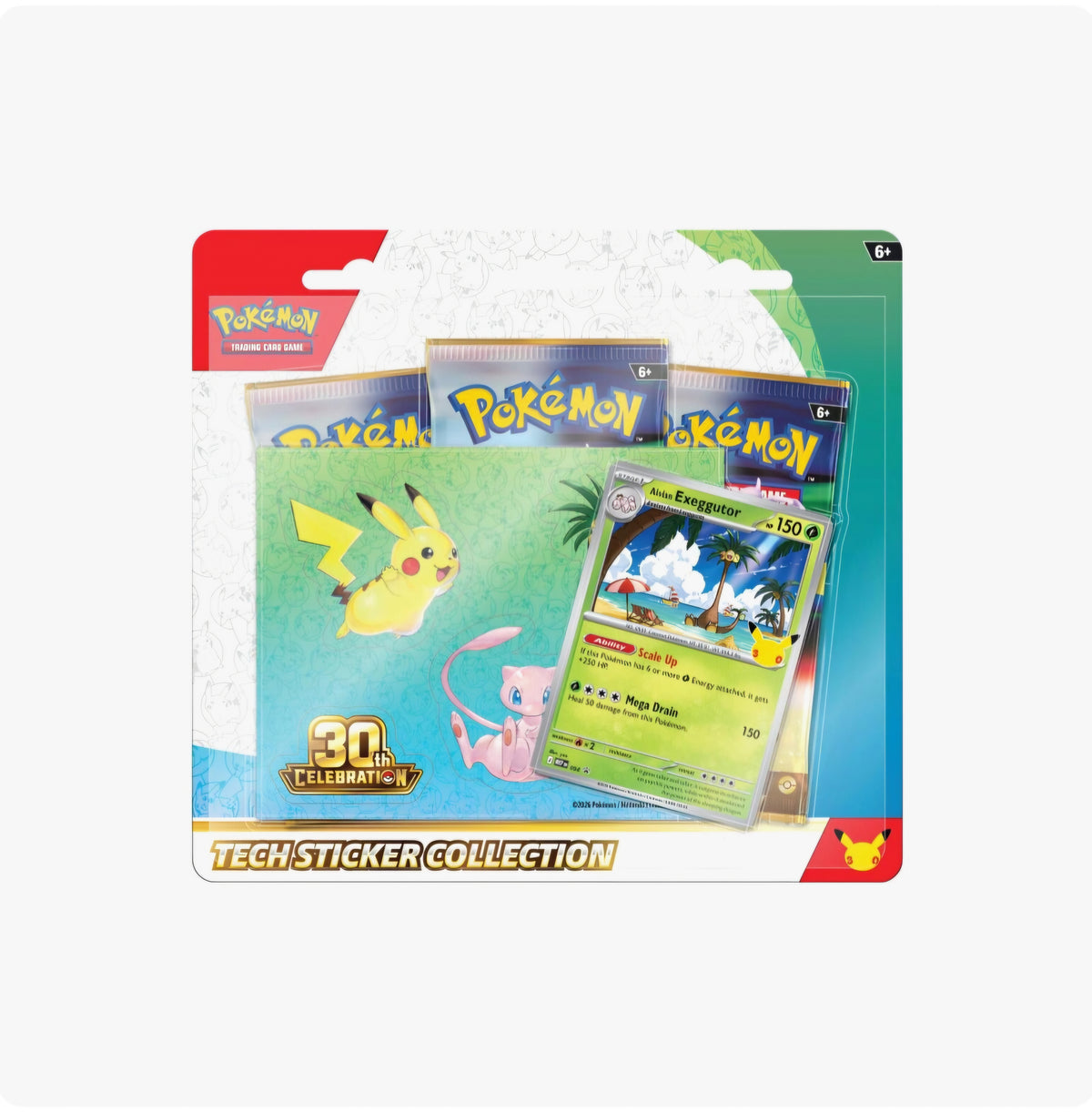 快閃 30 Celebration Tech Sticker (Luacrio / Exeggutor 隨機款) [EN]